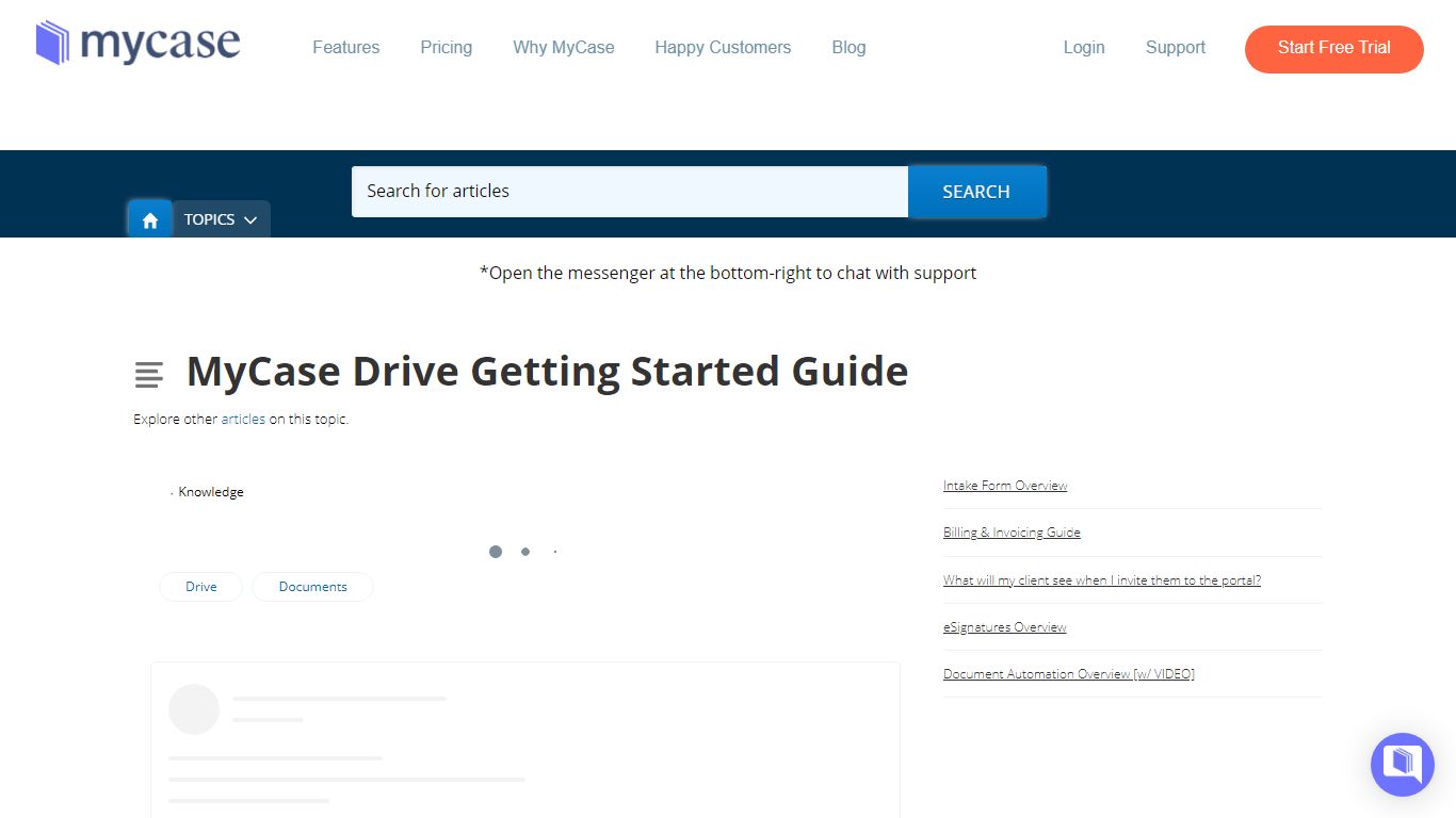 MyCase Drive Getting Started Guide - force.com
